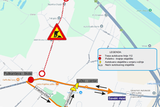 Linija 112 mijenja trasu zbog radova