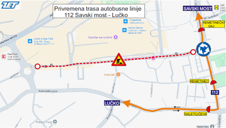 Izmjene na autobusnim linijama 112 i 222