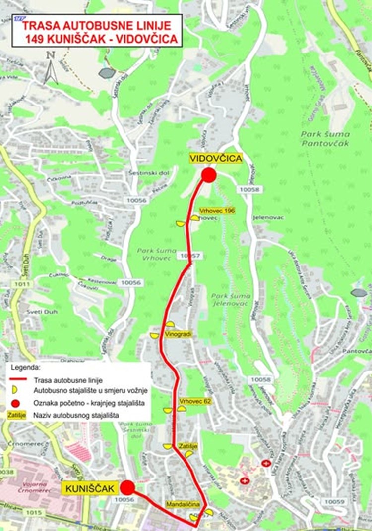 Izmjena u prometu prema Vrhovcu