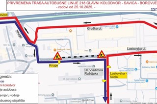 Linija 218 mijenja trasu prema Glavnom kolodvoru