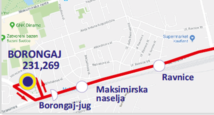 Novo stajalište na trasi linija 231 i 269