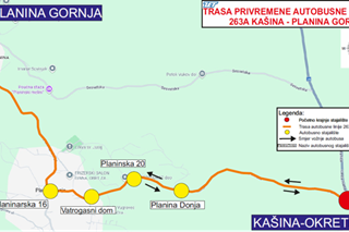 Linija 263 do Kašine, uvodi se linija 263A