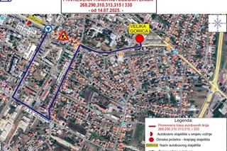 Autobusi mijenjaju trasu u Velikoj Gorici