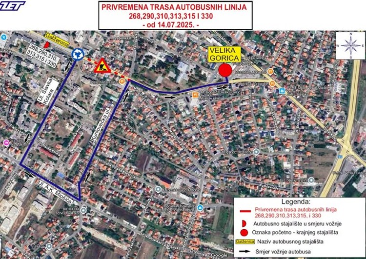 Autobusi mijenjaju trasu u Velikoj Gorici