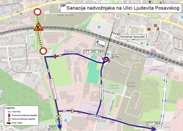 Radovi uvjetuju izmjene na linijama 275, 277, 279, 282 i 284