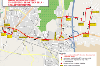 Produljenje autobusne linije 278