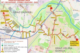 Izmjene na autobusnim linijama 295, 307 i 308