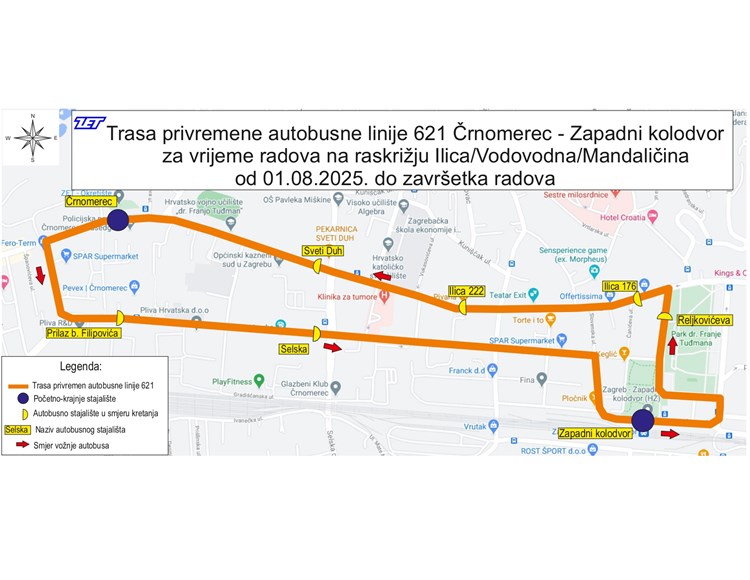Linije 2, 6 i 11 prometuju skraćeno do Zapadnog kolodvora