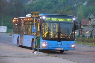 Linija 102 prometuje skraćenom trasom