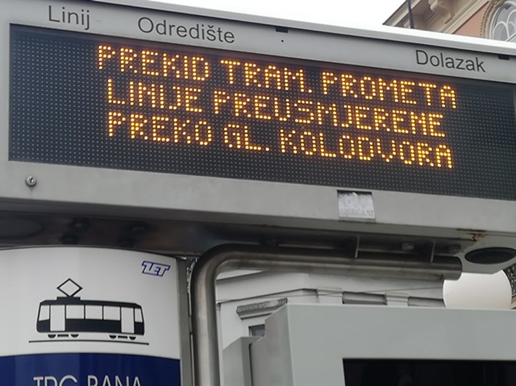 Posebna regulacija tramvajskog prometa u subotu popodne