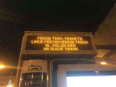 Tramvaji u nedjelju navečer zaobilaze uže središte grada