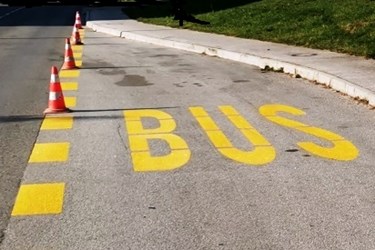 Izmješteno stajalište „Trnava“ u smjeru zapada 